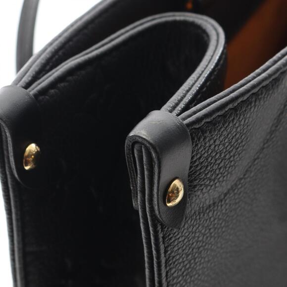 Louis Vuitton On the Go Monogram Empreinte Leather Tote Bag Black - Picture 5 of 9